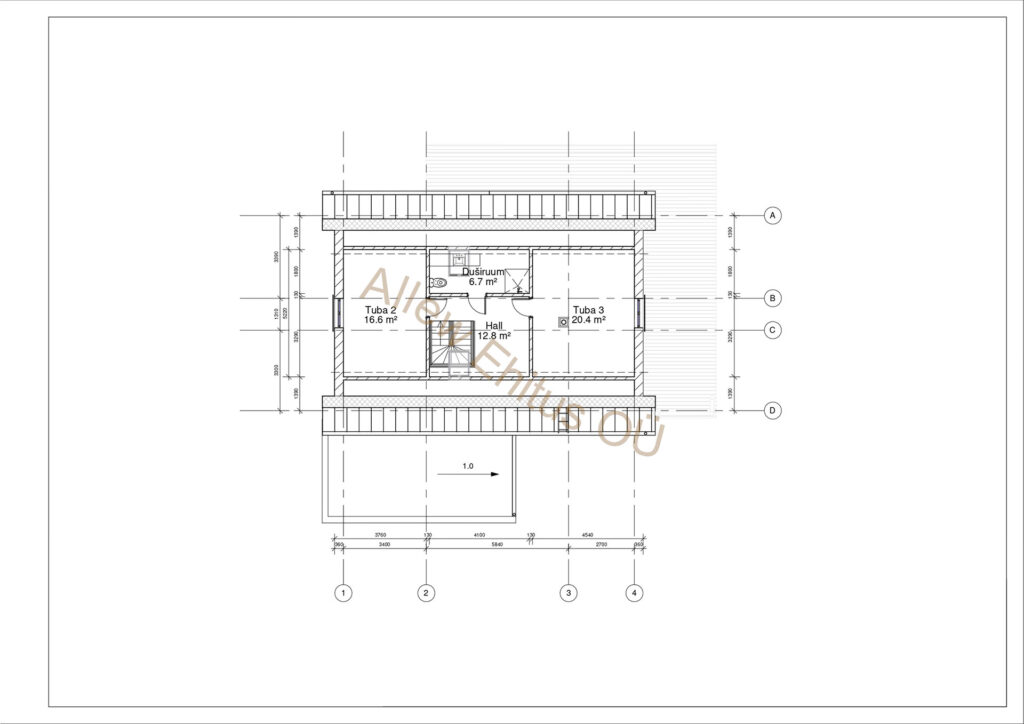 Allew Ehitus maja AL-3K 2 korrus